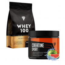 Zestaw Trec Nutrition Pokochaj Pompę Gold Core Line Whey 100 + Creatine Sport Arbuz 900g + 300g