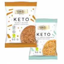 Zestaw Frank&Oli Keto Ciastko Kokos & Orzech Nerkowca + Keto Ciastko Masło Orzechowe 50g