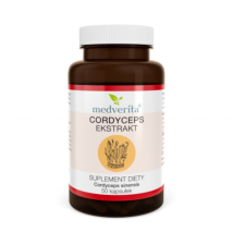 Adaptogeny Maczużnik chiński MEDVERITA Cordyceps 500mg 50kaps