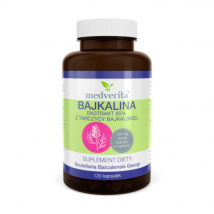 Adaptogeny Tarczyca Bajkalska MEDVERITA Bajkalina 85% ekstrakt z tarczycy bajkalskiej 120kaps