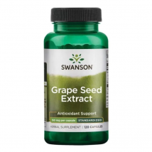 Wsparcie Odporności Ekstrakt z Pestek Winogron Swanson Grape Seed Extract 120kaps