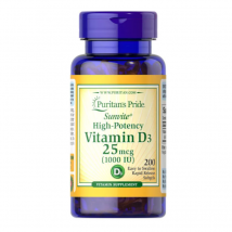 Witaminy Witamina D Puritan's Pride Vitamin D3 1000IU 200softgel