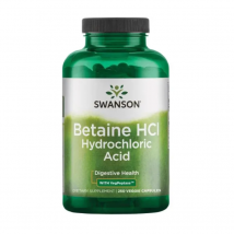 Trawienie Betaina Swanson Betaine HCI Hydrochloric Acid 250vcaps