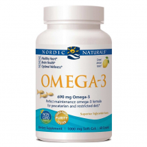 Kwasy Tłuszczowe Omega 3 Nordic Naturals Omega Fish Gelatin Lemon 60softgels