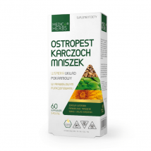 Wsparcie Wątroby Medica Herbs Ostropest Karczoch Mniszek 60kaps