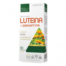 Oczy i Wzrok Medica Herbs Luteina+ Zaaksantyna 80kaps