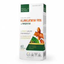 Układ Pokarmowy Medica Herbs Kurkumina 98%+ piperyna 60kaps