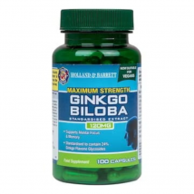 Pamięć i Koncentracja Miłorząb Japoński Holland&Barrett Ginkgo Biloba 120mg 100kaps