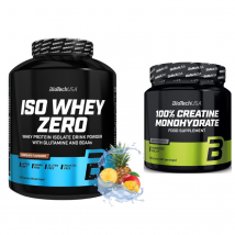 Zestaw BioTechUSA Iso Whey Zero 2,27kg+ 100% Creatine Monohydrate 500g