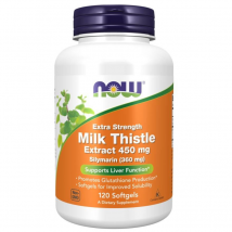 Wsparcie Wątroby Ostropest Plamisty Now Foods Milk Thistle Extra Strenght 450mg 120kaps