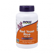 Wsparcie Odporności NOW Red Yeast Rice 600mg 120vcaps