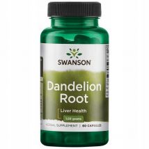 Wsparcie Wątroby Mniszek Lekarski Swanson Dandelion Root 515mg 60kaps