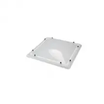 Coupole PMMA à Bords Retombés 70 x 220 cm Double Parois Opalin