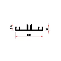 Profil de Jonction Polycarbonate 16 et 32 mm Blanc RAL 9010