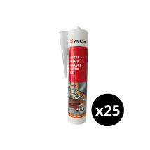 Mastic Silicone Noir RAL 9005 carton de 25 x 310 ml