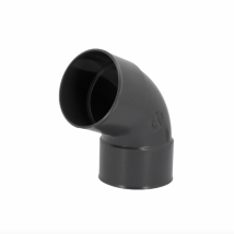 Coude à 67° Gouttière PVC demi-ronde Diamètre 100mm Nicoll, Couleur au choix
