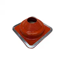 Sortie de Toiture Haute Température Pipeco n°4 de 70 à 177 mm embase carré 254 mm - Etanco