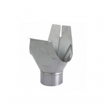 Naissance Agrafable Zinc Naturel Demi Ronde Dev 33 cm