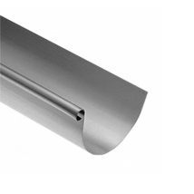 Gouttière Zinc Naturel Demi Ronde Dev 33 cm Long. 4m