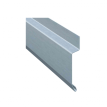Bande de solin en zinc naturel à biseau – développé 100 mm – épaisseur 0,65 mm – longueur 2 m