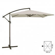 OMBRELLONE DA GIARDINO A BRACCIO 2x3mt ECRU VERDELOOK