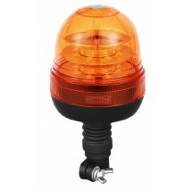LAMPEGGIANTE GIROFARO 24 LED 12-24V BASE FLESSIBILE 16W MACCHINE AGRICOLE AMA