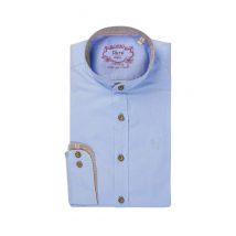 Trachtenhemd langarm hellblau Georg 008981 - slimfit ~ XS