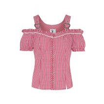Trachtenbluse kurzarm rot kariert Niersbach 011520 ~ 34