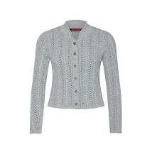 Trachten Strickjacke hellgrau Franzi 009526 ~ 32