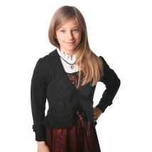Kinder Trachten Strickjacke schwarz 140334 ~ 104