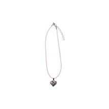 Collier mit Herzanhänger 000156 ~ rosa