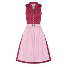 Midi Dirndl 65 cm dunkelrot altrosa Agnes 007356 ~ 30