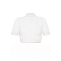Dirndlbluse Spitze creme Stretch Charlene 014000 ~ 44