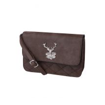 Trachtentasche Hirsch mit Steppung 003029 ~ braun