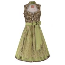 Midi Dirndl 70 cm gold grün Esther 016390 ~ 32