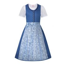 Kinderdirndl dunkelblau hellblau Romy 010955 ~ 68