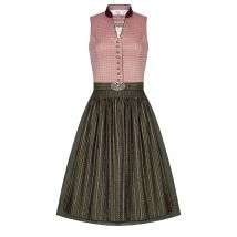 Midi Dirndl 65cm altrosa oliv Amalia 006236 - limitiert ~ 32