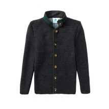 Kinder Trachten Strickjacke anthrazit grün 001166 ~ 104