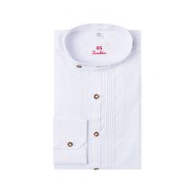 Trachtenhemd extralang weiß Gregor 002821 - slimfit ~ 36