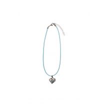 Collier mit Herzanhänger 000156 ~ türkis
