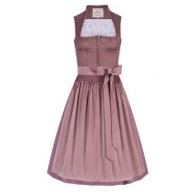 Midi Dirndl 65 cm rosenholz altrosa Adele 010054 ~ 44
