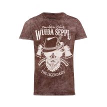 Trachtenshirt kurzarm braun Wuida Seppl 006571 ~ S