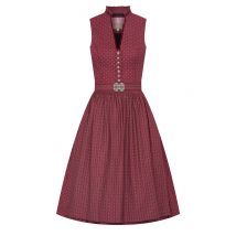 Midi Dirndl 65 cm dunkelrot gemustert Leonora 008845 - limitiert ~ 34