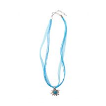 Collier mit Edelweissanhänger 000157 ~ türkis