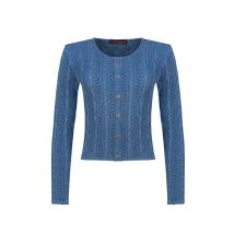 Trachten Strickjacke blau Lisa 002816