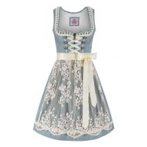 Mini Dirndl 60 cm hellblau creme Daria 014455