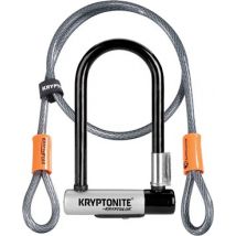 Kryptonite Kryptolok Mini U-lock with 4 Foot Flex Cable and Flexframe Bracket - Sold Secure Gold