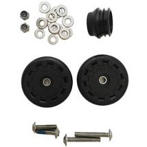 Brompton Eazy Wheel Rollers with Fittings - 6mm holes (Pair)