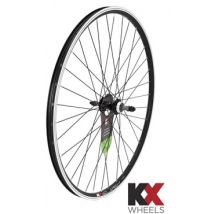 KX Wheels Hybrid Doublewall Solid Screw On Rim Brake Rear 700c Wheel