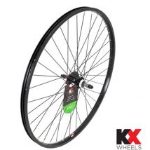 KX Wheels Hybrid Singlewall Solid Axle Screw On Rim Brake Rear 700c Wheel